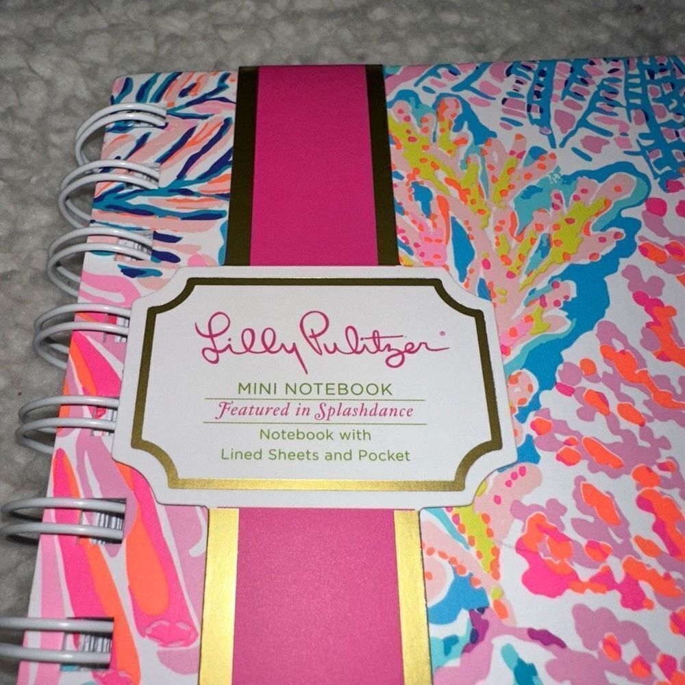 Lilly Pulitzer Mini Notebook Splashdance Pattern NWT - Picture 2 of 9